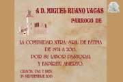 Placa conmemorativa Placa conmemrativa en agradecimiento a la labor de D. Miguel Ruano en nuestra parroquia.